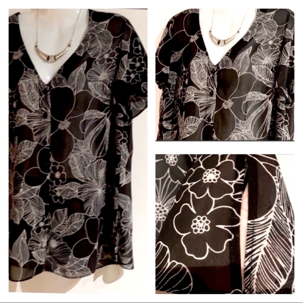 💥12💥 Addition Elle Blouse w/flutter slit- like sleeves!!!
